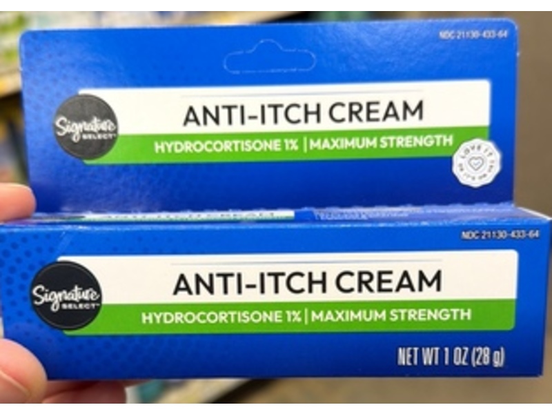 Signature Select Anti-Itch Cream, Hydrocortisone 1%, 1 oz/28 g