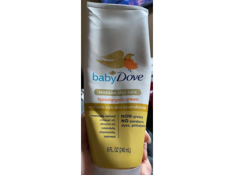 Baby Dove Hypoallergenic Cream, Sensitive Skin Care, 8 fl oz/240 mL