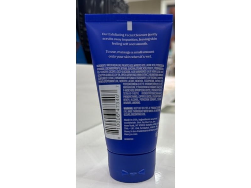 Harry's Exfoliating Facial Cleanser, 2 fl oz/60 mL