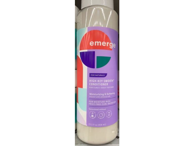 Emerge For Naturals High Key Smooth Conditioner, 15.5 oz / 458 ml