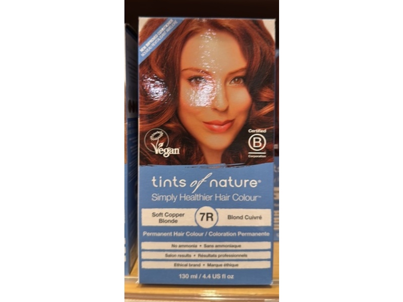 Tints Of Nature Healthier Hair Color, 7R Soft Copper Blonde, 4.4 fl oz/130 mL