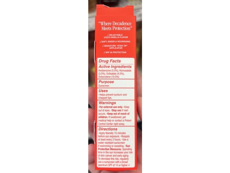 Vacation Classic Whip Lip Balm Sunscreen, SPF 30, Coco-Vanilla Flavor, 0.5 oz/15 mL