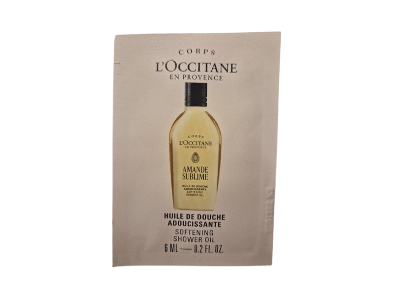 L'Occitane En Provence Softening Shower Oil, Almond, 0.2 fl oz/6 mL