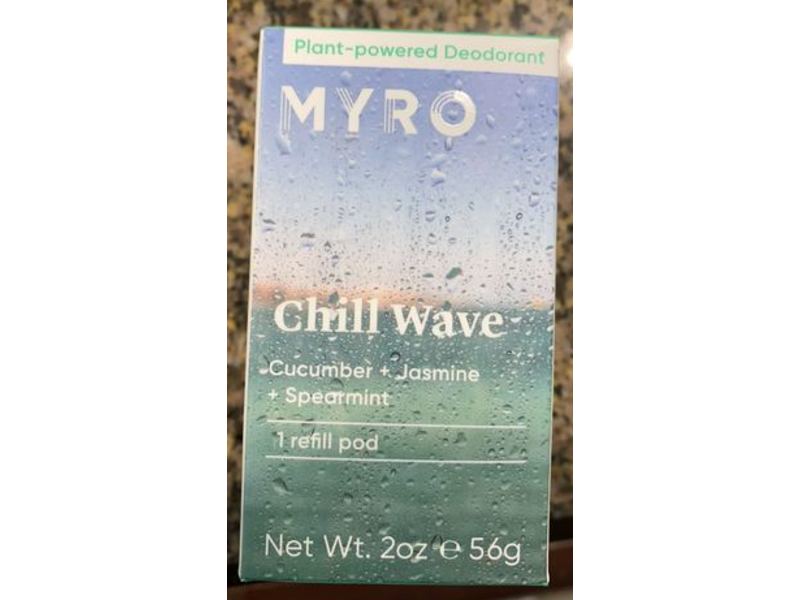 Myro Plant-Powered Deodorant Chill Wave, 2 oz/56 g, 1 Refill Pod