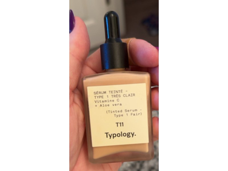 Typology T11 Tinted Serum, Type 1Fair, 1 fl oz/30 mL
