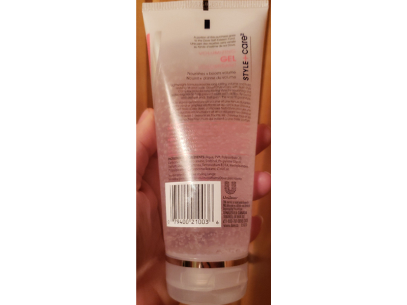Dove Style+Care Volumizing Gel, 195 mL