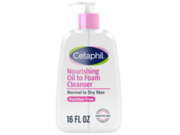 Cetaphil Nourishing Oil To Foam Cleanser, Flaxseed Oil & Pentavitin, 16 fl oz/473 mL - thumbnail 1