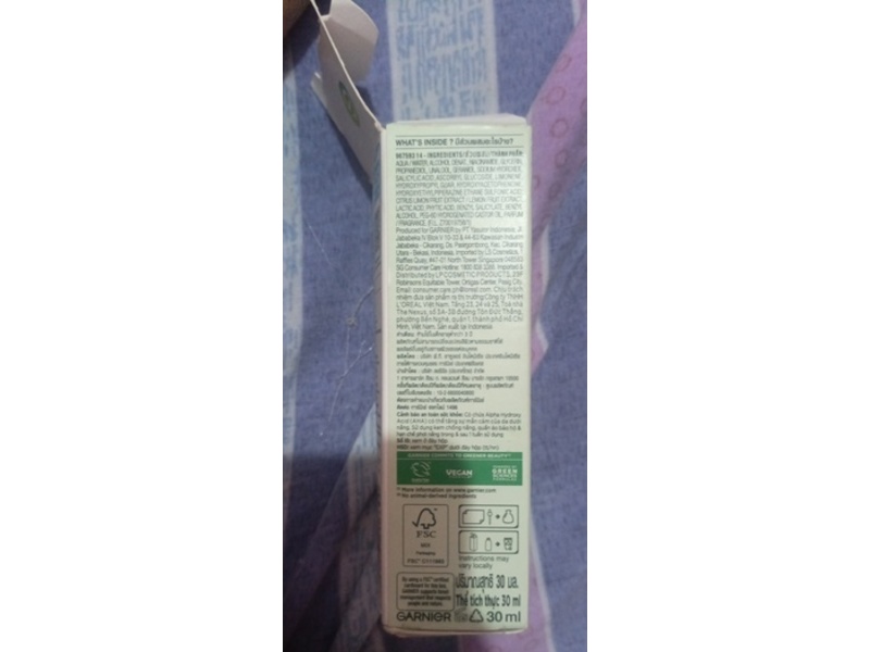 Garnier Bright Anti-Acne Booster Serum, 30 mL