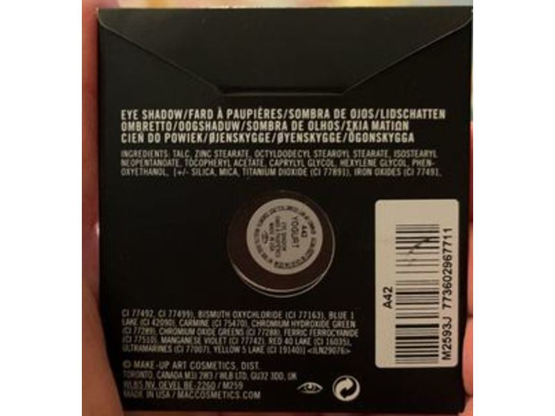 M.A.C Eye Shadow, Yogurt, .05oz/1.5 g