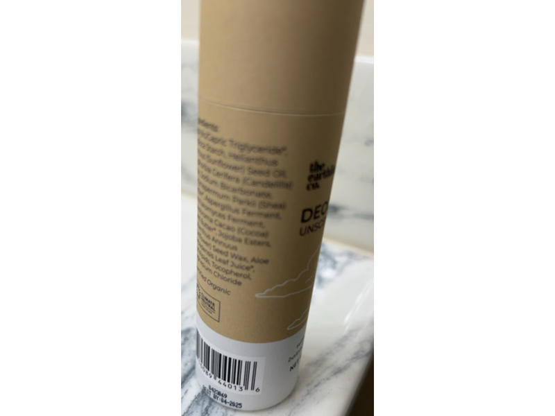 The Earthling Co. Deodorant, Microbiome Balancing, 2.5 oz/74 g