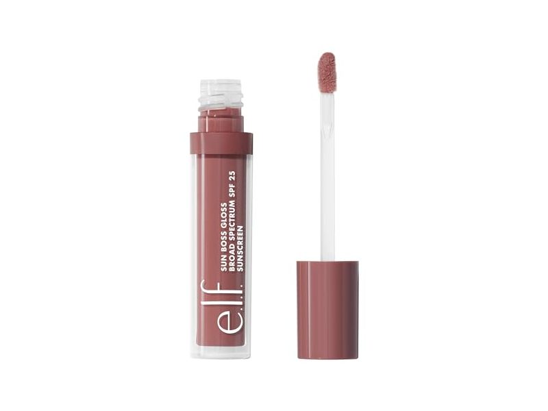 e.l.f. Sun Boss Gloss, SPF 25, It's Your Mauve, 0.13 fl oz/4.0 mL