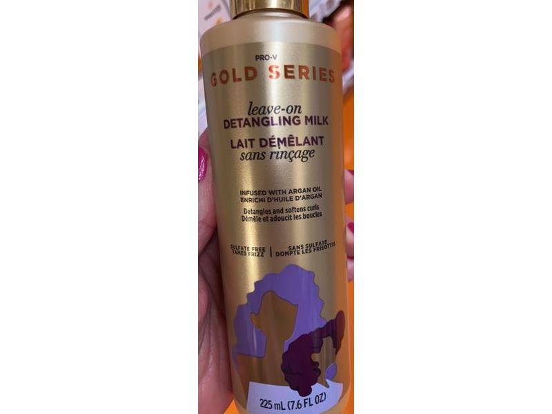 Pantene Pro-V Gold Series Leave-on Detangling Milk, 7.6 fl oz/225 mL