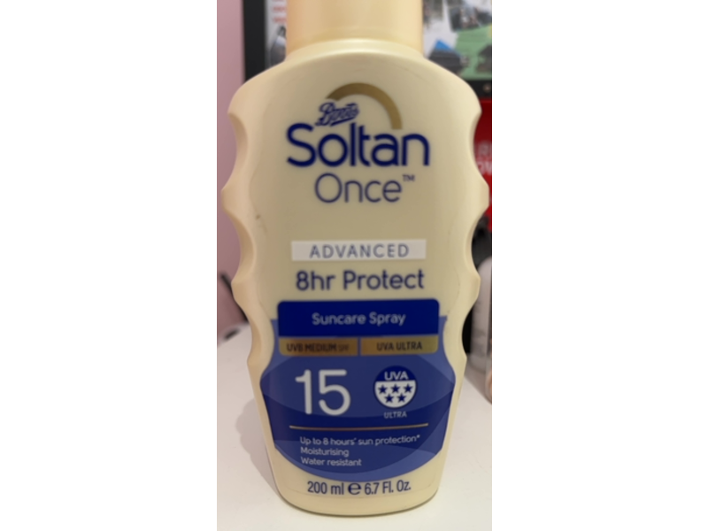 Boots Soltan Once Advanced Suncare Spray, SPF 15, 6.7 fl oz/200 mL