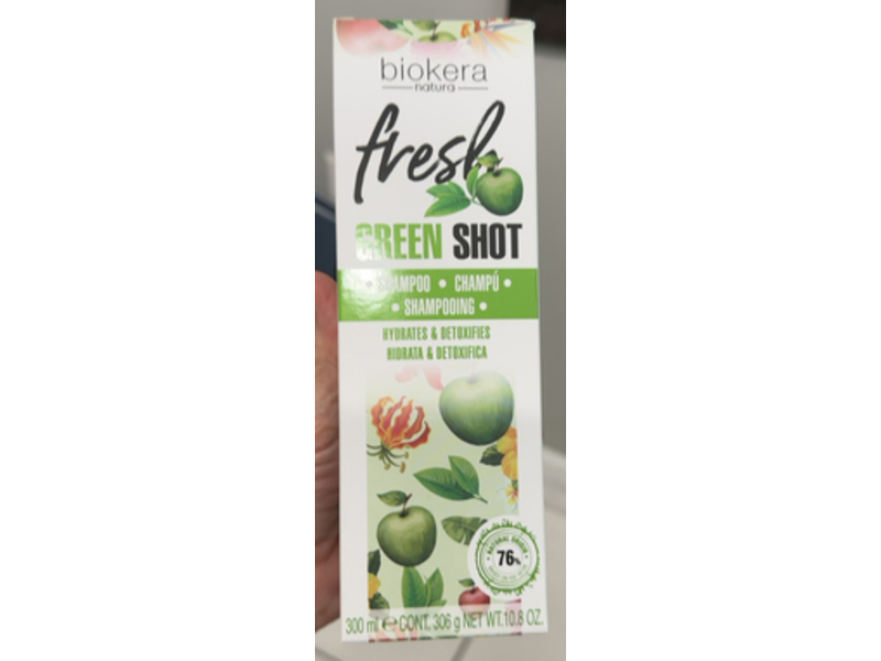 Salerm Cosmetics Fresh Green Shot Shampoo, 10.8 oz/300 mL