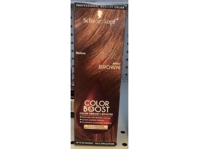 Schwarzkopf Color Boost Vibrancy Booster, Brown, 1 fl oz/30 mL