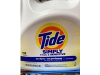 Tide Simply Free & Sensitive, Unscented, 182 fl oz/5.38 L, 138 Loads - thumbnail 2