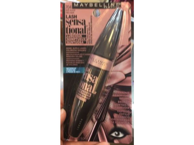 Maybelline New York Lash Sensational Luscious Mascara, Waterproof, 704 Very Black, 0.3 fl oz/9.0 mL