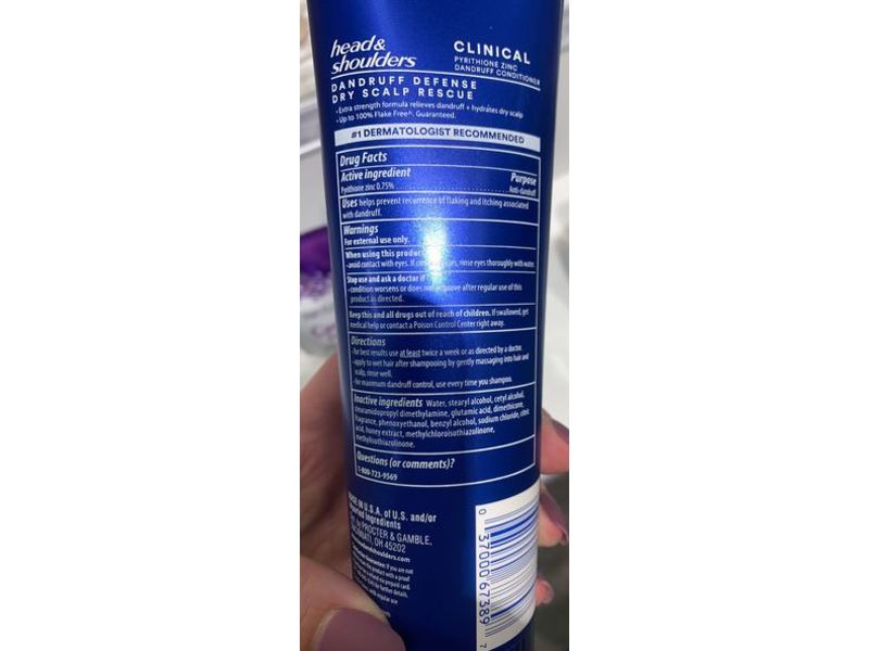 Head & Shoulders Clinical Dandruff Defense Conditioner, 9.1 fl oz/270 mL