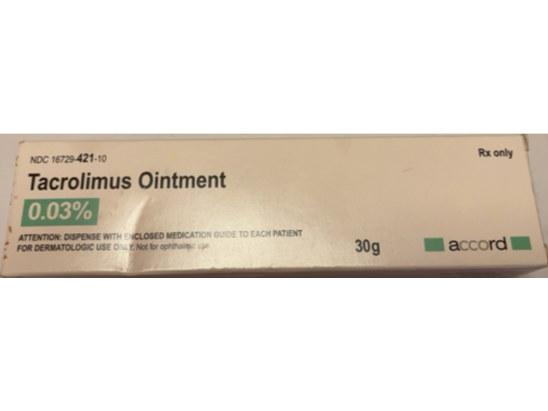Tacrolimus Ointment 0.03%, 30 g, Accord (Rx)