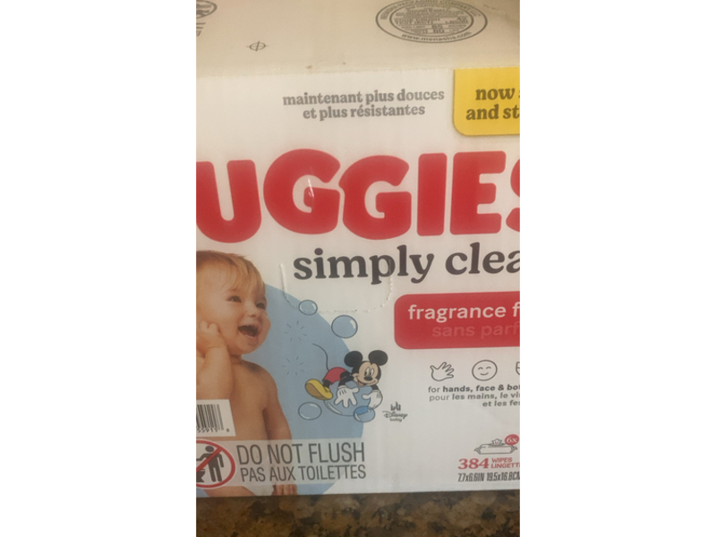 Huggies Simply Clean, 384 Wipes