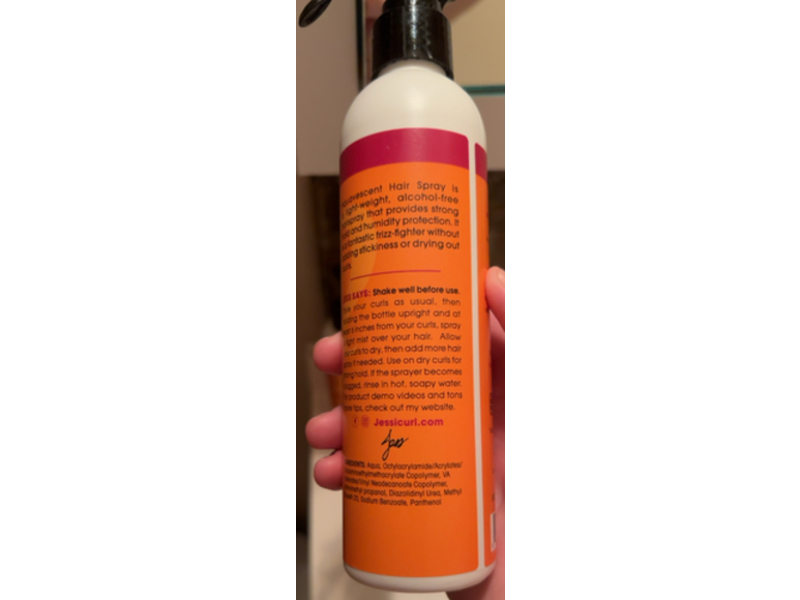Jessicurl Styling Aquavescent Hair Spray, 8 fl oz/237 mL