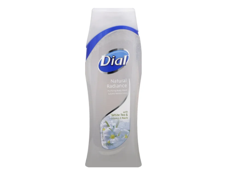 Dial Natural Radiance Body Wash, White Tea & Vitamin E Pearls, 16 fl oz/473 mL