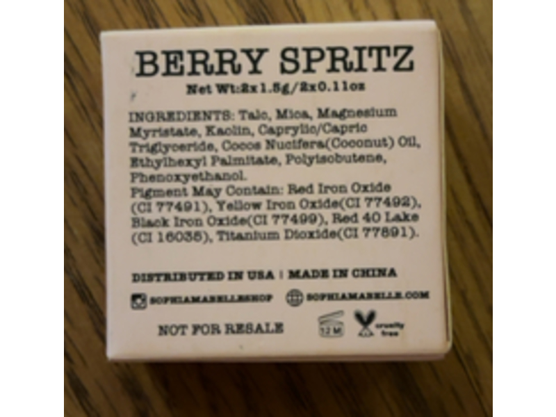 Sophia + Mabelle The Stack Eyeshadow Duo, Berry Spritz, 0.11 oz/1.5 g