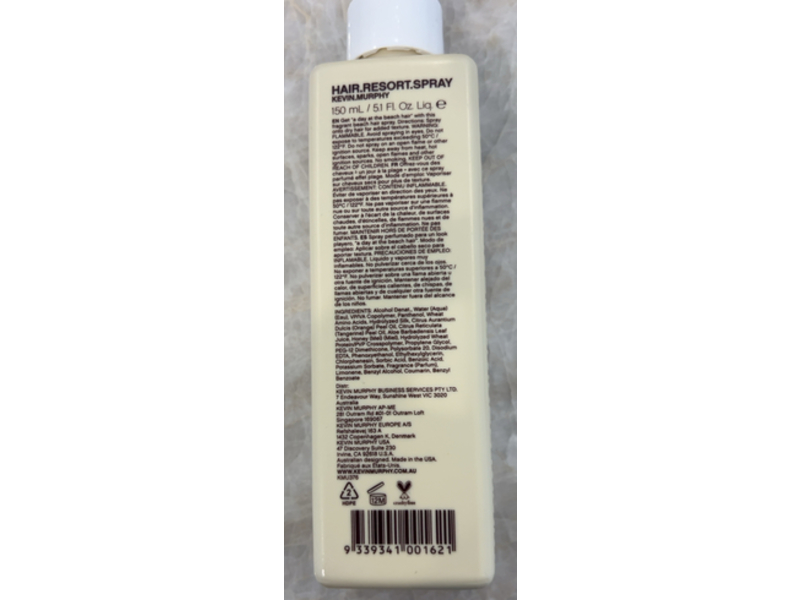 Kevin Murphy Hair Resort Spray, Beach Look, 5.1 fl oz/150 mL