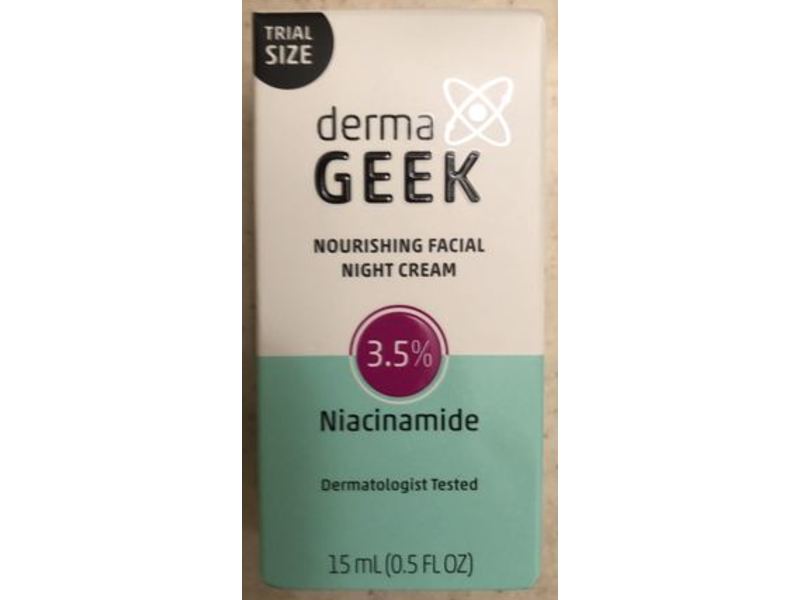Derma Geek Nourishing Facial Night Cream, 3.5 %, 0.5 fl oz/15 mL