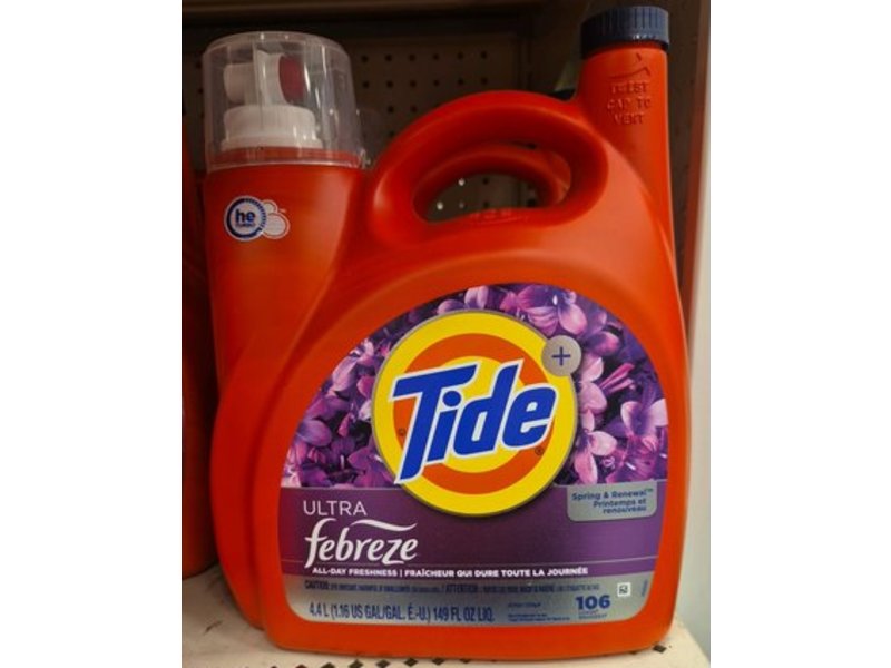 Tide Ultra Febreze All-Day Freshness Liquid Laundry Detergent, 106 Loads, 149 fl oz/4.4 L