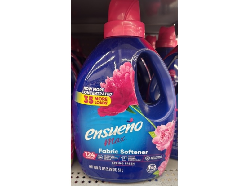 Ensueno Fabric Softner, Spring Fresh, 124 Loads, 105 fl oz/3.1 L