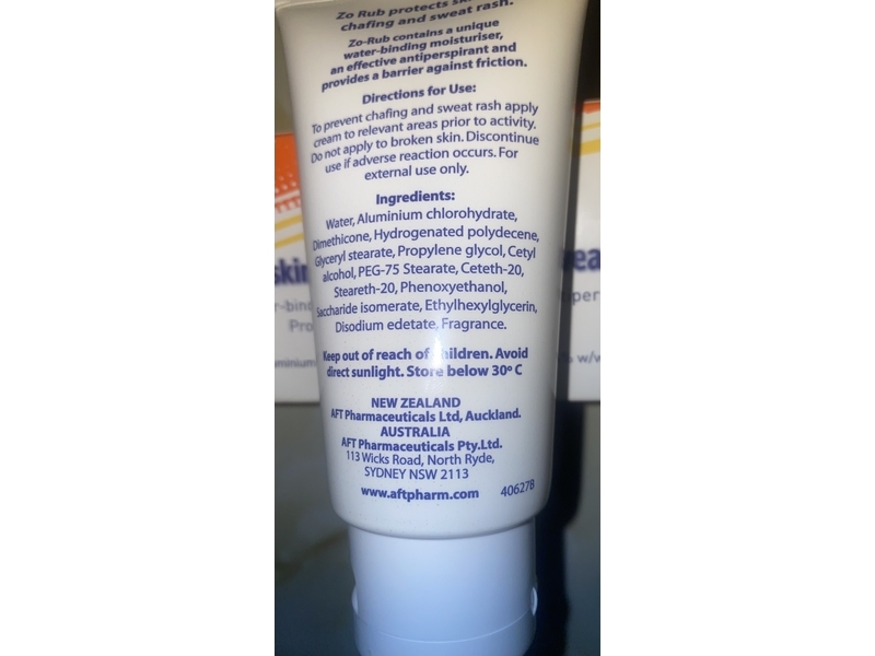 Zo Rub Anti Chafing Cream, 75 g