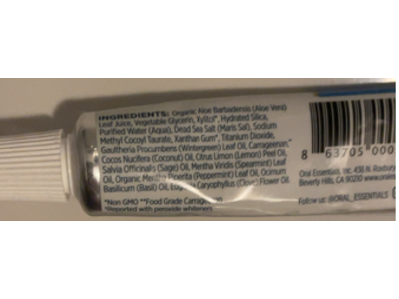 Lumineux Oral Essentials Toothpaste, Whitening, 0.8 oz