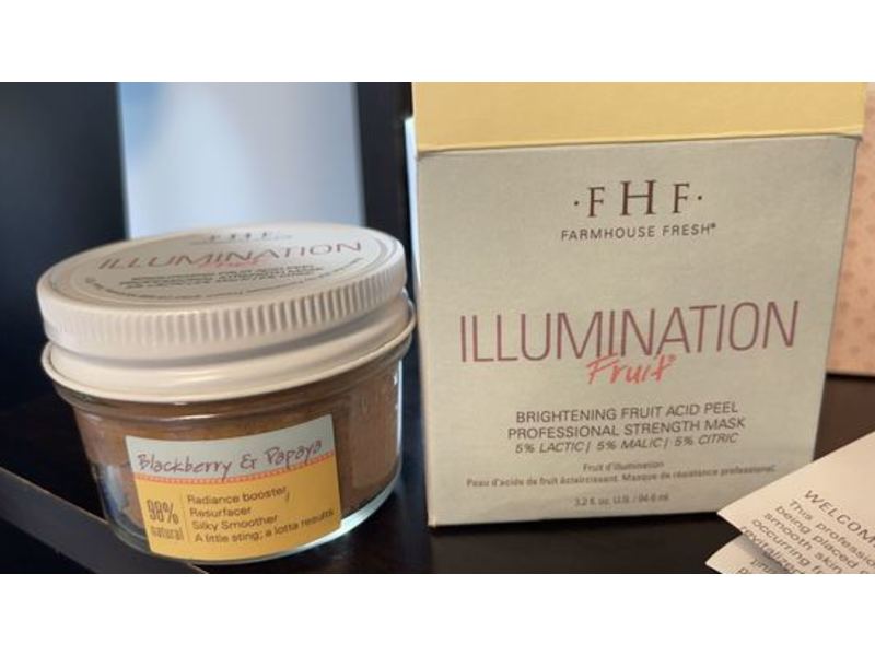 Farmhouse Fresh Illumination Fruit Acid Peel, Blackberry & Papaya, 3.2 fl oz/94.6 mL