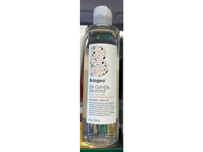 Briogeo Be Gentle Be King Ultra Soothing Shampoo, Aloe + Oat Milk, 8 fl oz/236 mL