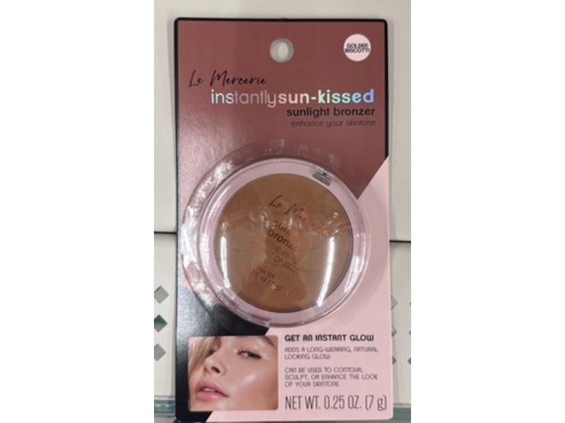 Le Mercerie Instantly Sun-Kissed Sunlight Bronzer, Golden Biscotti, 0.25 oz/7 g