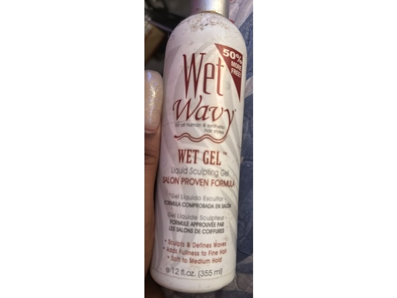 Wet-N-Wavy Wet Gel Liquid Sculpting Gel Salon Proven Formula, 12 fl oz/355 mL