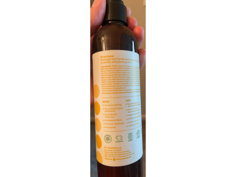 Everyone Nourishing Lotion, Coconut+Lemon, 8 fl oz/237 mL