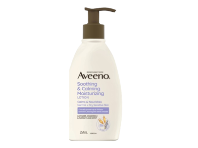 Aveeno Soothing & Calming Moisturizing Lotion, Lavender, Chamomile & Ylang-Ylang, 354 mL
