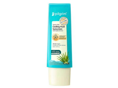 Pilgrim Korean Aloe Cooling Fluid Sunscreen, SPF 50+, 1.69 fl oz/50 mL