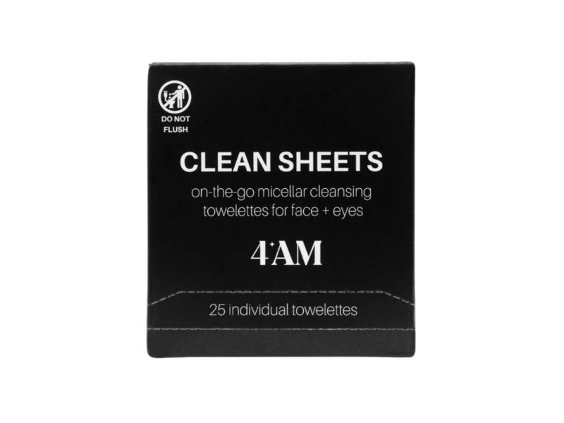 4am Clean Sheets, 25 Count