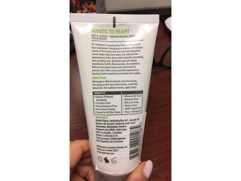 Goldfaden MD Hands To Heart Anti-Aging + Brightening Hand Treatment, 3 fl oz