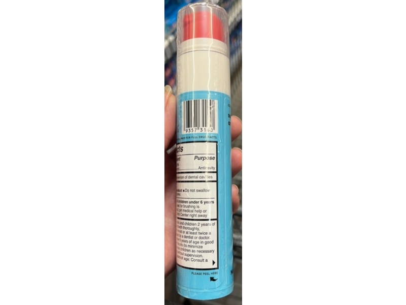 HiSmile Sodium Fluoride Anticavity Toothpaste, Ice Pop, 2.1 oz/60 g