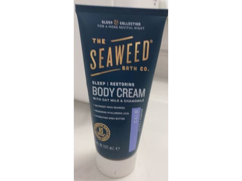The Seaweed Bath Co. Body Cream with Oat Milk & Chamomile, 6 fl oz/177 mL