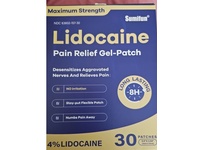 Sumifun Pain Relief Gel Patch, 4% Lidocaine, 30 Count - thumbnail 2