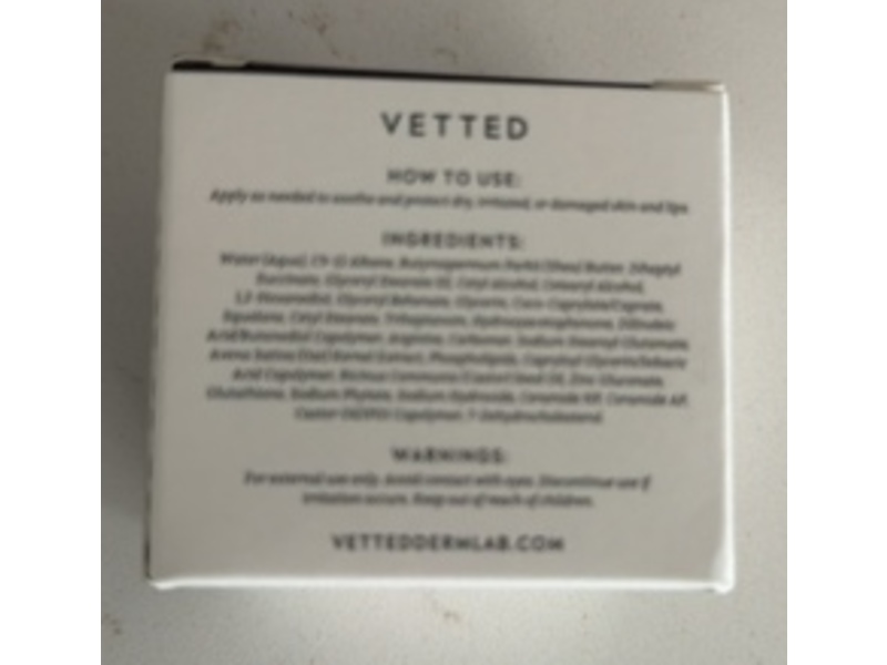 Vetted Dermlab B Balm, 1.7 fl oz/50 g