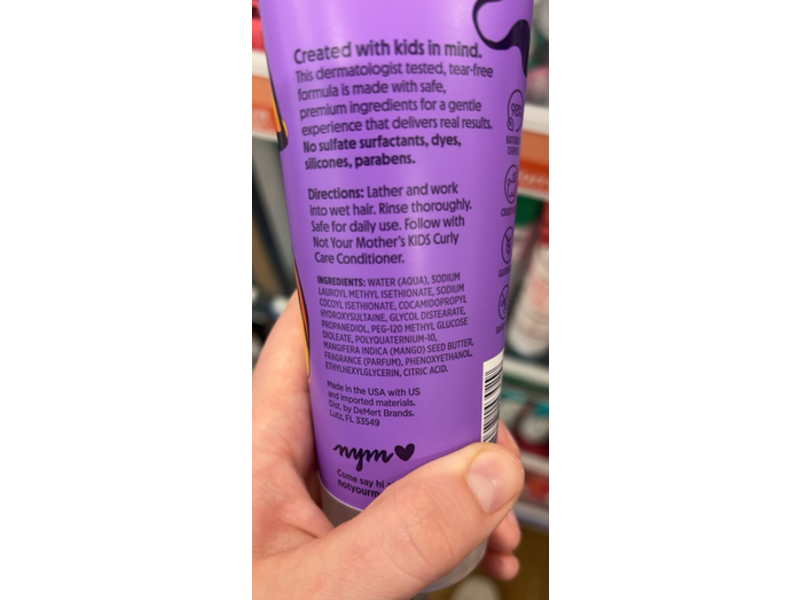 Not Your Mother's Curly Care Moisturizing Shampoo, 8 fl oz/237 mL
