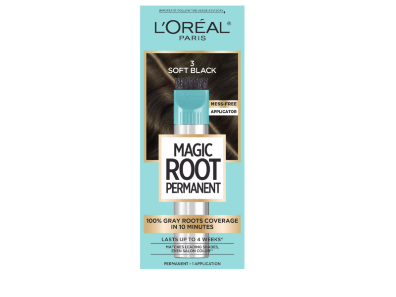 L'Oreal Paris Root Rescue 10-Minute Root Coloring Kit, 3 Soft Black, 1 Application