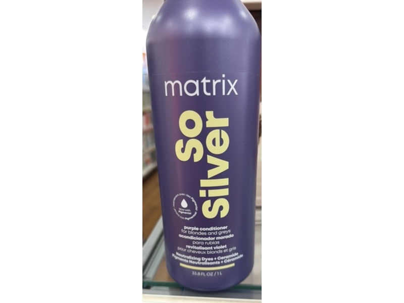 Matrix So Silver Purple Conditioner, 33.8 fl oz/1 L
