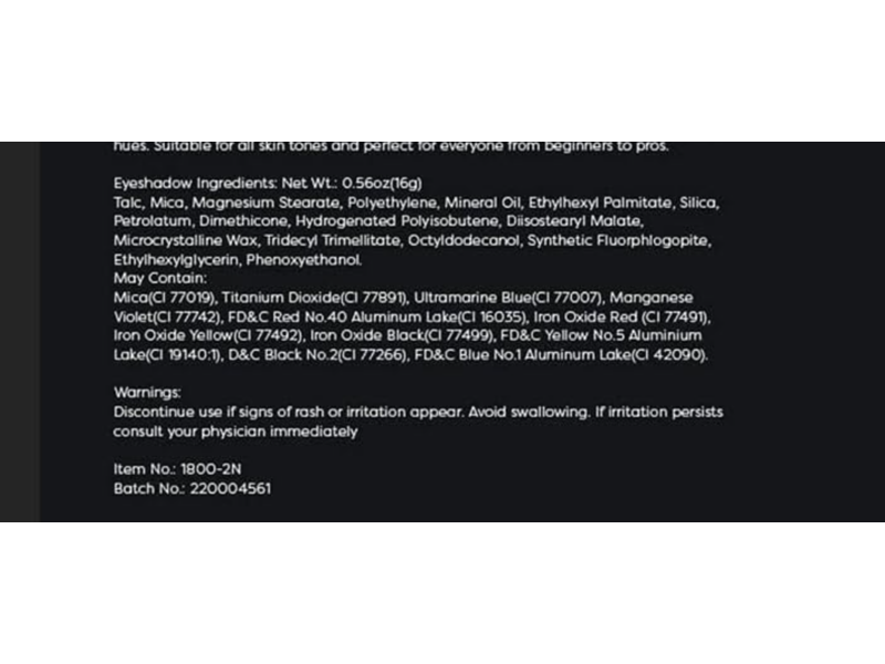 Profusion Cosmetics Bare 10 Shade Eyeshadow Palette, 0.56 oz/16 g